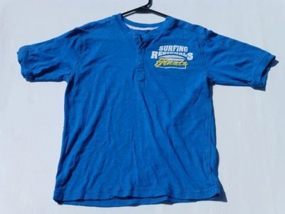 Camiseta The Children's Place Niños Talla XL (14) Azul Surf Henley Gran Forma  Foto 1 de 3