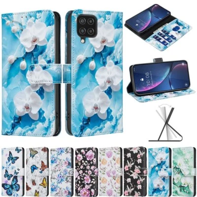 Butterfly Flower Wallet Phone Case for Samsung A56 A26 A36 A15 A14 A06 A55 A25 - Image 1 of 4