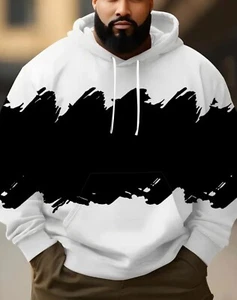 Men’s Cotton Knit Crewneck Sweatshirt Big 4XL Hoodie - Picture 1 of 5