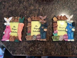 3 Stück, 3D Osterhase Hase Bilderrahmen Schreibtischplatte Die einzigartige Sammlung - Bild 1 von 12