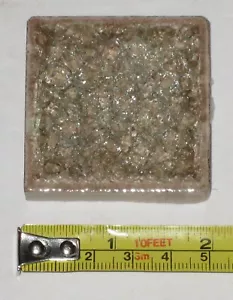 2""x2"" Knistern Glas Fliese Deko Einsatz Akzent Wandfliese - EICHE - Menge 16 Stck. - Bild 1 von 2