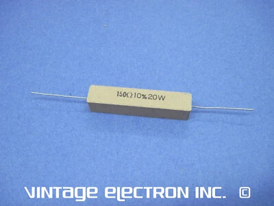 Резистор намотанный провод HAMILTON HALL 150 Ом 10% 20 Вт (NOS США, HAFLER RW20-151) - Изображение 1 из 4