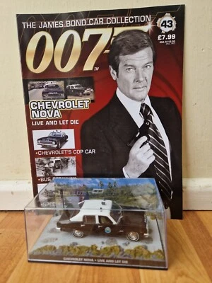1/43 James Bond 007 Auto Collezione - Chevrolet Nova Live E Lasciare Die + Mag # - Immagine 1 di 3
