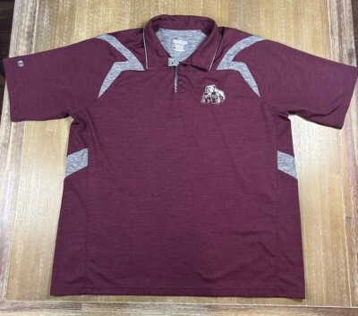 Camisa polo para hombre Mississippi State Bulldogs talla XL gris granate Holloway Foto 1 de 4