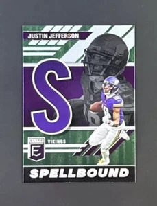 2023 Panini Donruss Elite - Spellbound S Green #SB-JJ7 Justin Jefferson - Picture 1 of 2
