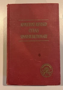Appleton's Revised Cuyas Spanish Dictionary - Hardcover 1956 Edition - Picture 1 of 1