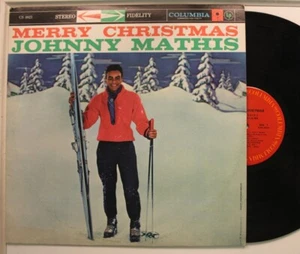 Johnny Mathis Lp Merry Christmas On Columbia - Vg / Vg - Picture 1 of 1