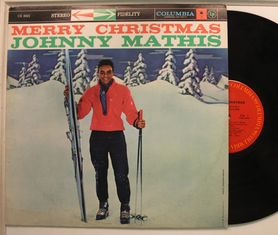 Johnny Mathis Lp Merry Christmas On Columbia - Vg / Vg - Image 1 of 1