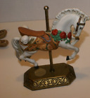 Willitts Tobin Fraley Signed Porcelain Carousel Horse Limited Edition Brass Base