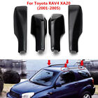 For 2001-2005 Toyota RAV4 4Pcs Car Roof Rack Cover Side Rail End Shell Black ABS