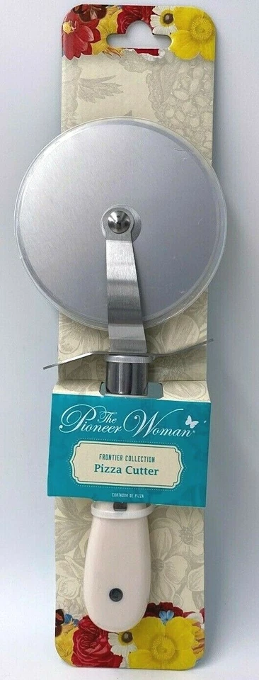 Pioneer Woman Pizza Cutter Kitchen Utensil Frontier Collection White