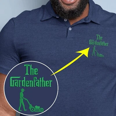 The Garden Father Embroidered POLO Lawn Master Plant Trees Gardening Services - Image 1 of 4