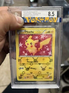 Pokemon Legendary Treasures Radiant Collection Pikachu #RC7 BGS 8.5 Rare - Picture 1 of 2