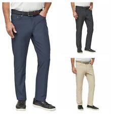 Greg Norman Men's Ultimate ML75 Luxury 5 Pocket Pants in Black, Tan , Navy, Grey
