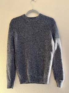 Uniqlo Sweater Gray Crew Neck Pullover Wool Blend Chunky Thick,Size M - Picture 1 of 7