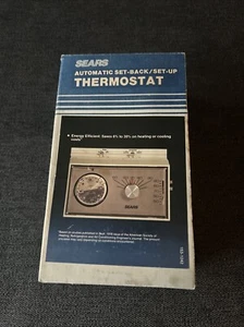 Vintage Sears Automatic Set Back / Set Up Thermostat Neu in Box Selten! - Bild 1 von 7