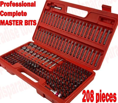 MASTER TAMPER PROOF 1/4" Security Hex Torx Bit Nut Driver Set COMPLETE KIT  - Image 1 of 3