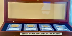 2006-W 4PC AGE PCGS PR70 DCAM 20TH ANNIVERSARY SIGNED BY ED MOY - Picture 1 of 7