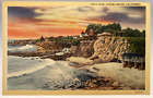 Boat Cove Laguna Beach California Ca Surf Cliffs Unposted Vintage Postcard