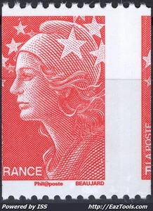 FRANCE MARIANNE DE BEAUJARD N° 4240 NEUF ** SANS CHARNIERE VARIÉTÉ DE PIQUAGE - Picture 1 of 2