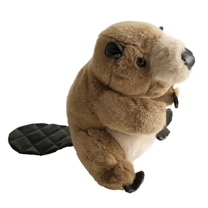 Mary Meyer Castor Peluche Marrón Diente de Sierra 1993 Vintage 10" Peluche Cuero - Imagen 1 de 8