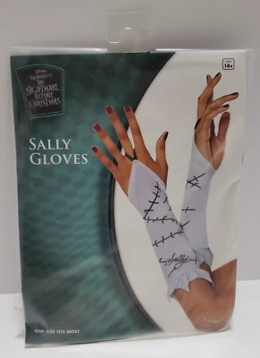 Nightmare Before Christmas Sally Gloves Adult Spirit Halloween Costume New - Image 1 of 4