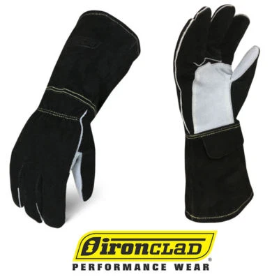 IronClad WMIG Welder Buffalo Cowhide MIG Leather Welding Gloves - Select Size