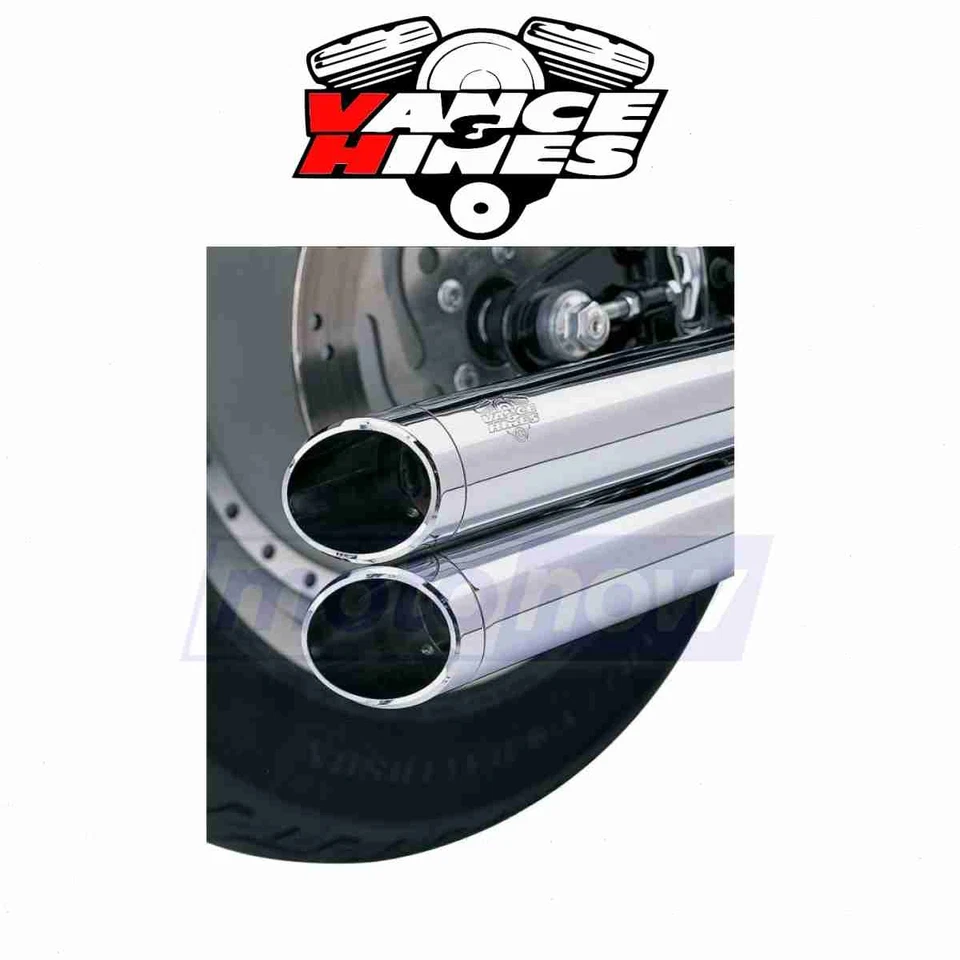 Vance & Hines Billet End Caps for Big Shots Exhaust for 1995-2010 Harley la - Image 1 of 4