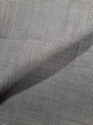 CLEARANCE - 3.3 METRES Beckside Prince of Wales Fabric Wool & Kid Mohair Fabric - Image 1 of 3