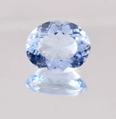 AAA+ Flawless 18 x 10 MM Natural Sky Blue AQUAMARINE Master Cut (GIT Certified) - Image 1 of 4