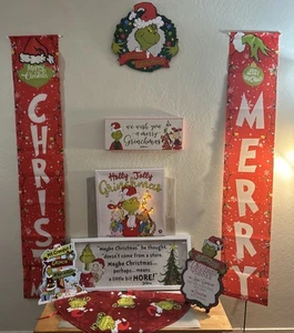 Hobby Lobby DR. SEUSS Grinch Mas 9-teiliges Weihnachtspaket - funktionstüchtig getestet Deko - Bild 1 von 10