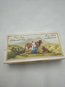 CRABTREE & EVELYN Pure Swiss Buttermilk Soap 3x3.5oz bars vintage in box 300g - Picture 1 of 4