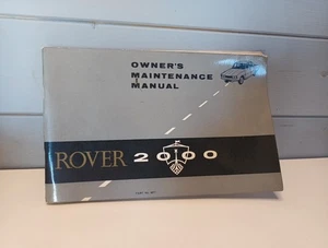 1966/68 Rover P6 2000 Owners Maintenance Manual (Drivers Handbook) - Picture 1 of 5