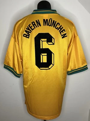 FC Bayern München Trikot/ 1994/95/ Nerlinger/ #6/ matchworn?/XL/ gelb/ „OPEL“ - Bild 1 von 4