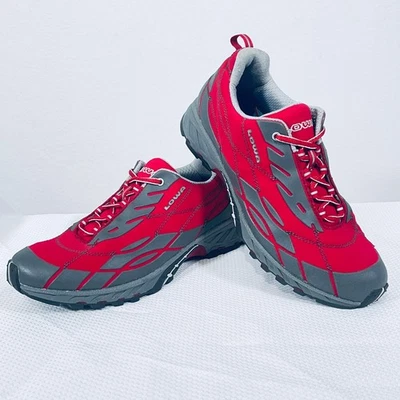 LOWA SPS All Terrain Hiking Climbing Shoes Womens 6.5 38 Red Gray Made In Italy  - Image 1 of 4