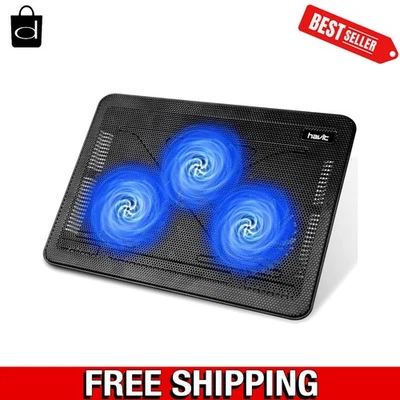 Lightweight 3-Fan Laptop Cooling Pad for 15.6-17" Devices - Portable & Efficient - Image 1 of 4