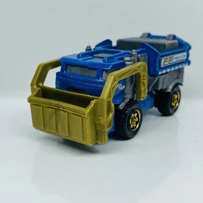 Matchbox Garbage Gulper Metalflake Blue Gold Bin 2018 1-125 MBX Service 4/20 - Image 1 of 4