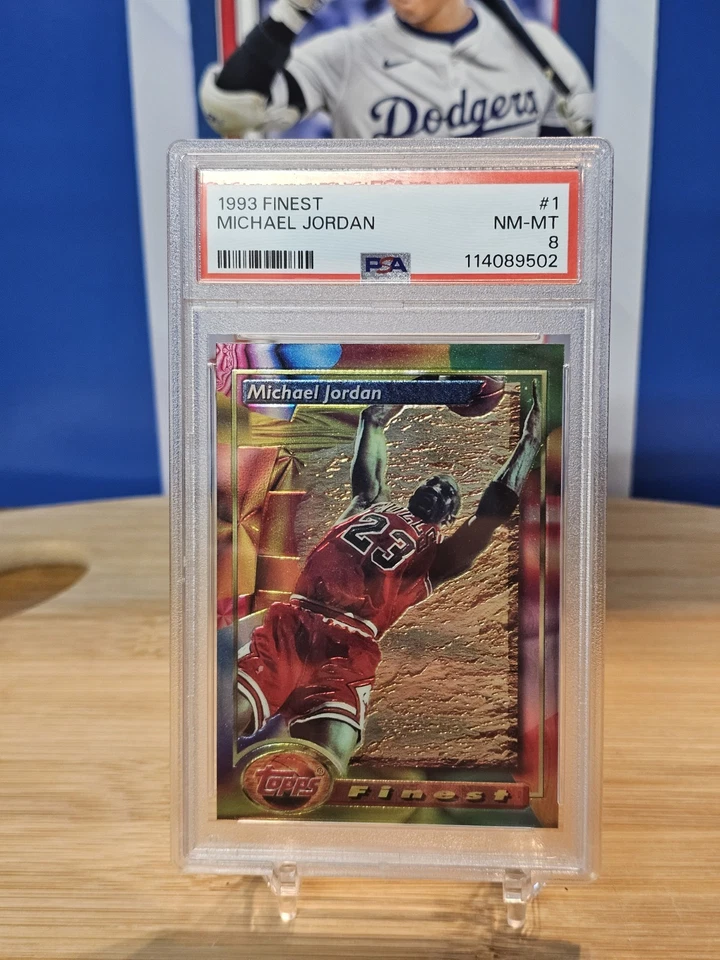 Michael Jordan 1993 Topps Finest # 1 PSA 8 Foto 1 de 2