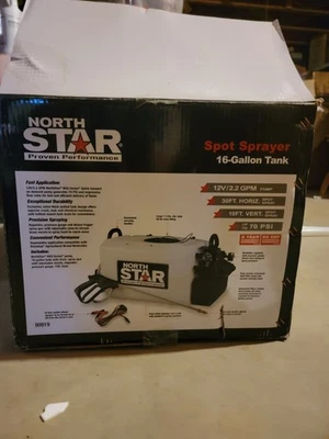 Pulverizador puntual NorthStar ATV, capacidad de 16 galones, 2,2 GPM, 12 voltios Foto 1 de 4
