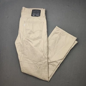 Levis 514 Jeans Mens 32x32 Brown Straight Leg Regular Cotton Denim Pants Work - Picture 1 of 14