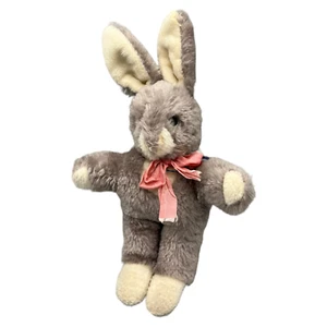 Clemens W-Germany Hase Stofftier Plüsch Kuscheltier 29cm Grau DDR West Deutsch - Bild 1 von 8
