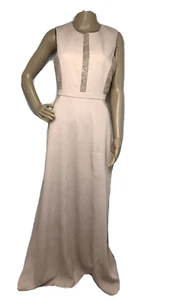 Neu BCBGMAXAZRIA Ashlee Kleid Kleid Spitzeneinsatz nacktes Rosa nude Größe 6 398 $ - Bild 1 von 12