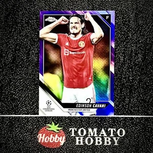 TOPPS CHROME UEFA 2021-22 EDINSON CAVANI /250 PURPLE REFRACTOR MAN UTD - Picture 1 of 2