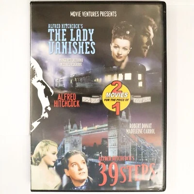 The Lady Vanishes / 39 Steps (DVD) Alfred Hitchcock Double Feature Movie Films — 第 1/4 张图片