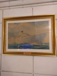 De Colección Augustus Giulio Cesare Línea Italiana Crucero Estampado Enmarcado Personalizado - Imagen 1 de 11
