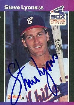 Steve Lyons autographed baseball card (Chicago White Sox) 1989 Donruss #253 - Image 1 of 1