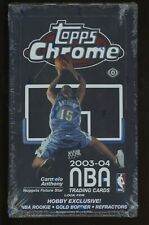 2003-04 Topps Chrome Basketball Sealed Hobby Box LeBron James RC Rookie Yr