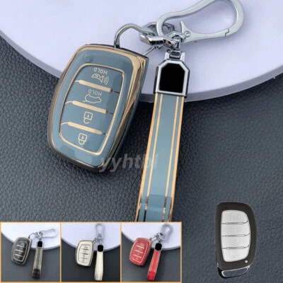 Funda protectora TPU para llavero remoto para HYUNDAI Tucson Ioniq Elantra 4 botones Foto 1 de 4
