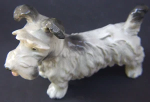 Vintage Ceramic Mid Century  White Terrier Dog Stamped Germany  Large 5''H - Picture 1 of 10