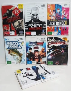 7x NINTENDO Wii GAMES EPIC MICKEY NEED FOR SPEED BASS FISHING OVERKILL +MORE - Picture 1 of 17